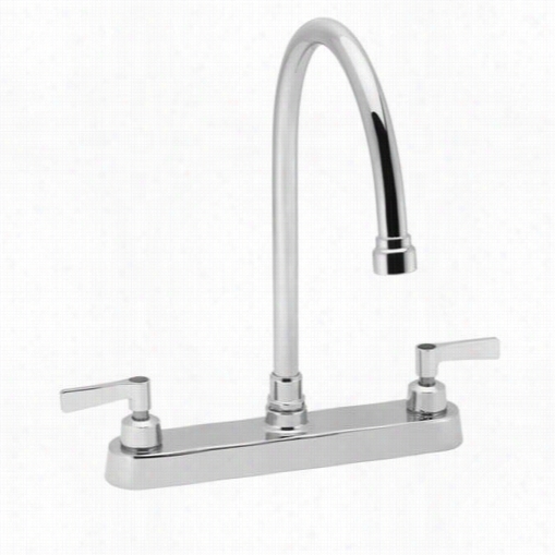 Speakman Sc-5722-ca Commander Kitchen Faucet With  8""d Spread Gooseneck Spout And Lever Handles