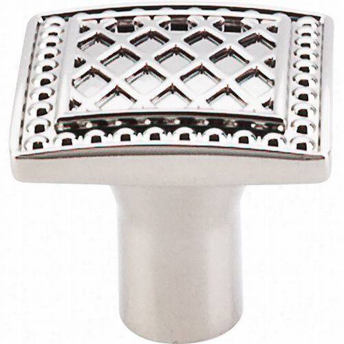 Top Knobs Tk174pn Trevi 1-1/""w Square Knob In Polished Nikcel