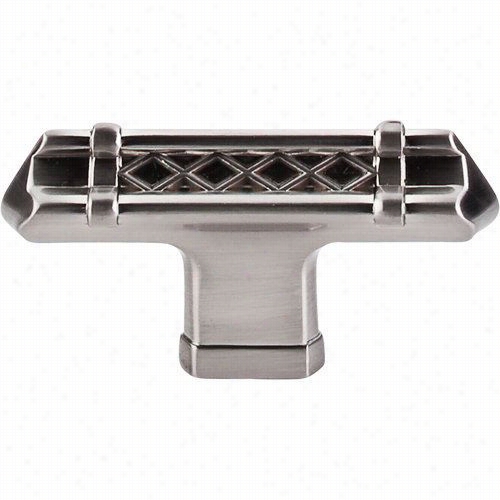 Top Knbs Tk204bsn Tower Bridge 2-5/8&qupt;&quotl; T-knob In Brushd Satin Nickel