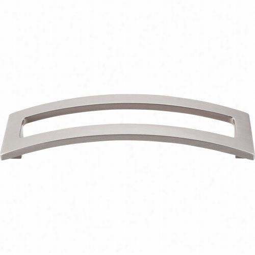 Top Knobs Tk247bsn Euro 5"" Cc Open Arch Pull In Brushed Satin Nickel