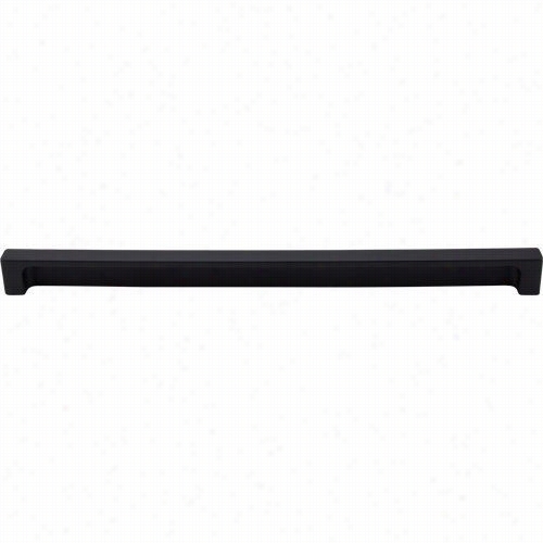 Top Knobs Tk278blk Modern Metro 12"" Cc Tab Pull In Level Blackk