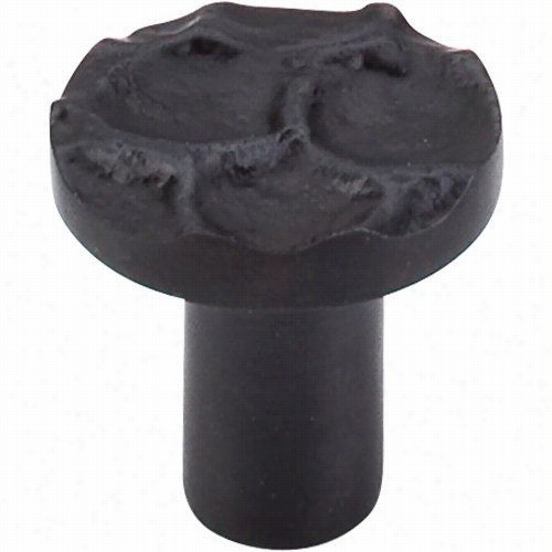 Top Nob Stk295cb Cobblestone Small Round Knob In Coql Black