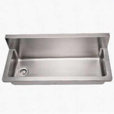 Whitehaus Whncmb4413 Noah's 44"" Commercial Utility Drain In Brushd Stainless Steel