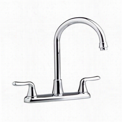 American Standard 4275.550f15.002 Colony Impressible Double Handle High-arc Kitchen  Faucet In Chrome With 1.5 Gpm Aerat Or