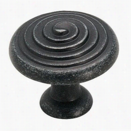 Amerock Bp19252-wid Divinity  Round Knob In Wrought Iron Daark