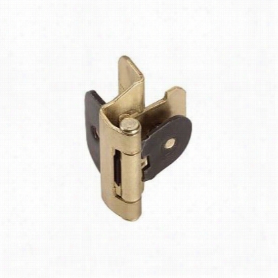 Amerock Cm87013 Functinoal 1/4&suot;" Ooverlay Double Demountable Hinge In Polished Brass