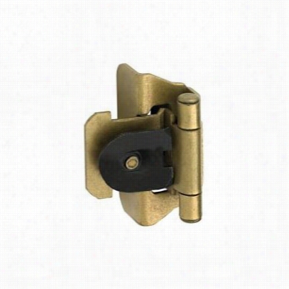 Aemrock Cm8701bb Functional 1/4"" Overlay Double Demohntable Hinge In Burnishedbrass