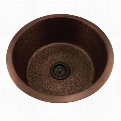 Barcllay Pscs B30228-ac  Wade 18"" Round Prep/bra Sink In Antique Copper