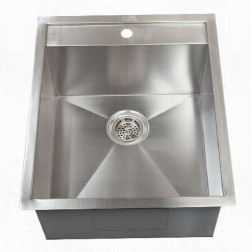 Barclay Psssb2084-ss Thelma 19"" Single Bowl Drop-in Sink In Stainless Steel