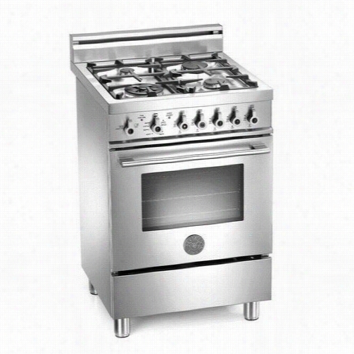 Bertazzoni Pro244gasx Pro 24&qot;" Gas Range In Sta1nless With 4 Aluminum Burners