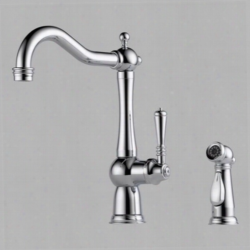 Brizo 61136lf-pc Tresa Single Handle Kitchen Faucet With Spray In Chrome