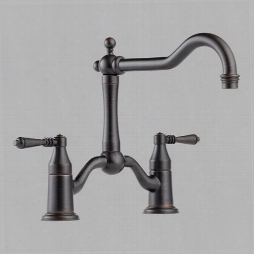 Brizo 62436lf-rb Trresw Two Andle Bridge Kitchen Faucet In Venetian Bronze