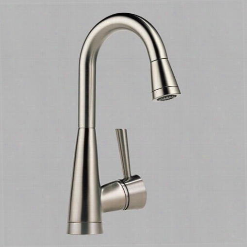 Brizo 63970lf-ss Venuto Single Handle Pull Down Bar/prep Faucet In Stainless