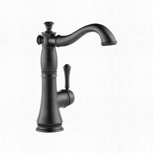 Delta 1997lf-rb Cassidy Single Handle Bar/prep Faucet In Venetian Bronze