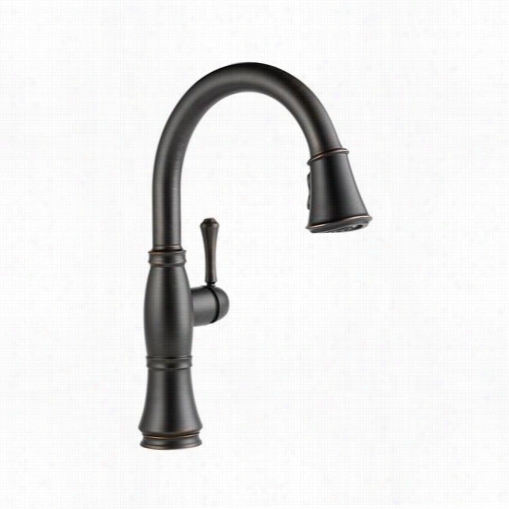 Delta 9197-rb-dst Cassidy Single Handle Pull Down Kitchen Faucet In Venetian Bronze