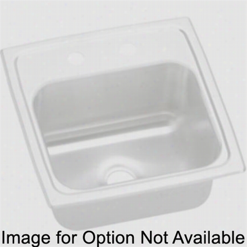 Elkay Bpsrq153 Pacemaker 15"" Top Mount Single Bowl 3 Hole Bars Ink