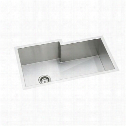Elkay Efus342110rdgb Avado 34-1/2"" Undermoun T Single Bowl Stainless Steel Sink Package