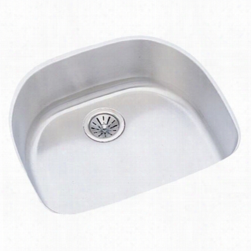 Elkay Eluh211810 Lustertone 10"" Deep Single Bowl Undermount Sink With Reveal