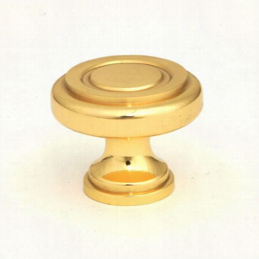 Giagni Kb1b-r1 1-1/4"" Ringed Kno In Polished Brass