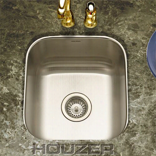 Houzer Ms-1708-1 Club St Ainless Stee  Lundermount Square Bar  -pfep  Sink