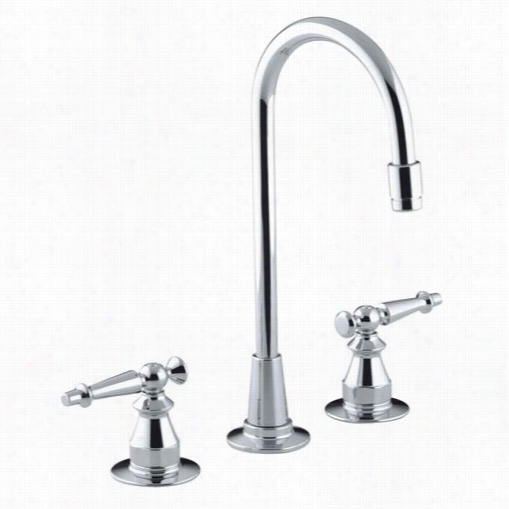 Kohler K-118-4 Antique Entertainment Sink Faucet In The Opinion Of Lever Handles