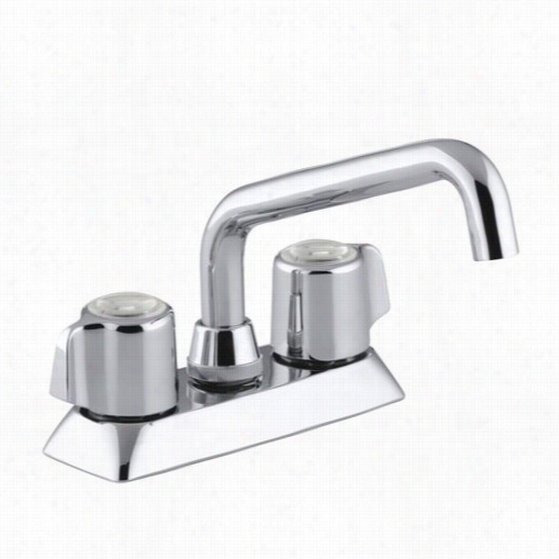 Kohler K-15271 Cor Alais Double Handle Laundry Faucet With Threaded Spout