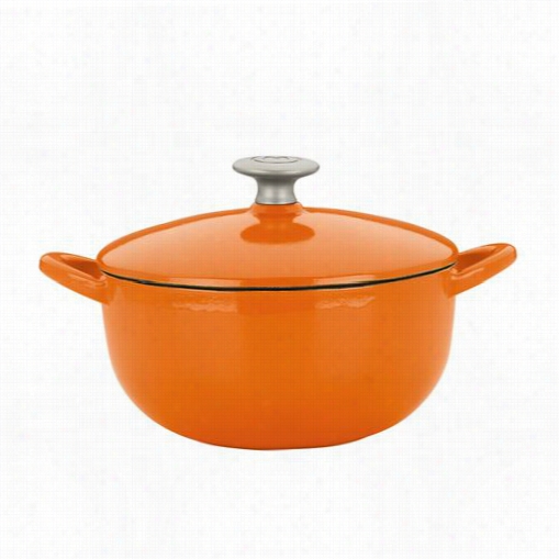 Mario Batali 827683 3 Quart Persimmonsoup Pot With Lid