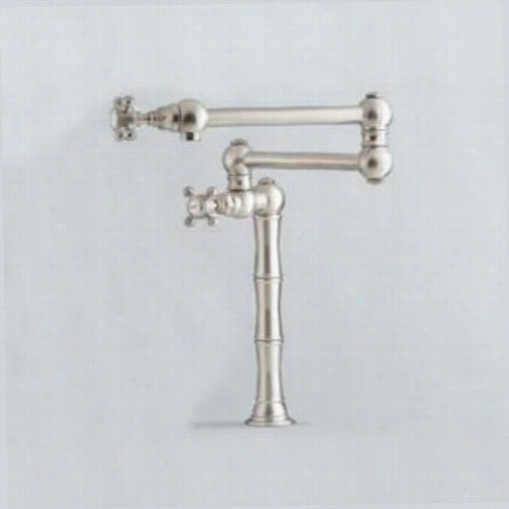 Rohl A1452  Country Kitchen Deck Or Island Mounted Swiny Arm Pot Filler With Lever Handles