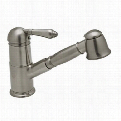 Rohl A341 0l-p2 Country Pull Out Kitch En Faucet With Porcelain Lever