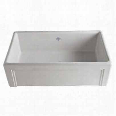 Rohl Rc3017wh Shaws Original Caseme Nt Edge Apron Front Single Bowl Kitchen Sink In White