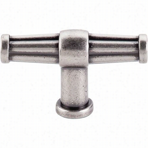 Top Knobs Tk194pta Luxor T-knob In Pewter Antique