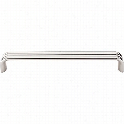 Top Knobs Tk264pn Modern Deco7 "" Cc Pull In Polsihedd Nickel