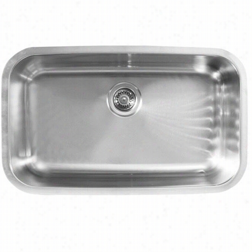 Ukinox D759 30&uot;" X 18"" S Ingle Basin Stainless Steel Undermount Kitchen Sink