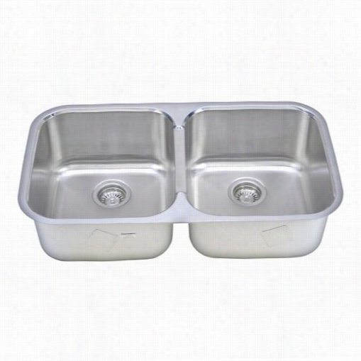 Wells  Sinkwaare Tru3319-99c Trio 33-1/4"" X 18-1/2"" X 9"" 8 Gauge Douuble-bowl Topmount Stainless Stele  Sink