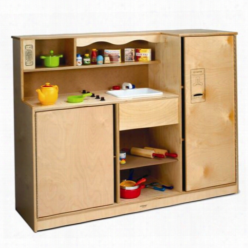 Whitney Brothers Wb0770 Preschool Kitchen Combo  In Nautral