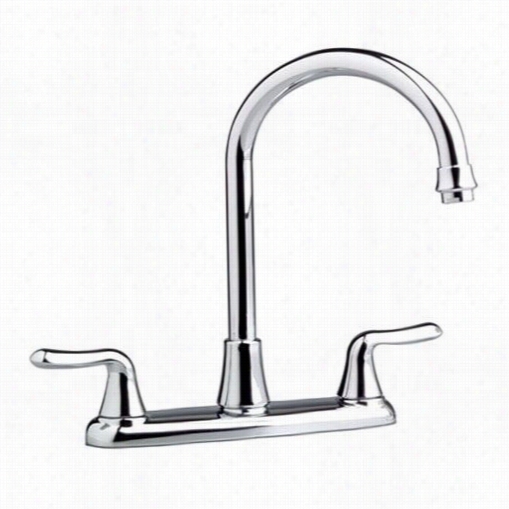 American Stadard 4275.550 Colony Soft 2 Handle  Gooseneckk Kitchen Faucet Less Hand Spray