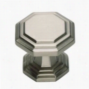 Atlas Homewares 319-brn Dickinsoon 1-1/4"" Octagon Knob In Brushed Nickel