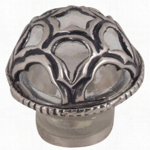 Atlas Homewares Mg10-c Tangeres 2"" Galss Knob In Crystal