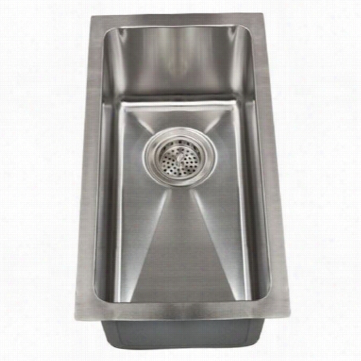 Barcclay Psssb2054-ss Paule 15"&quo;t Rectangular Prep Sink In Stainless Steel