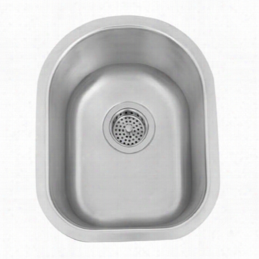 Barclay Psssb2056-ss Reanna 13quot" Curved Prep Sink In Stainless Steel