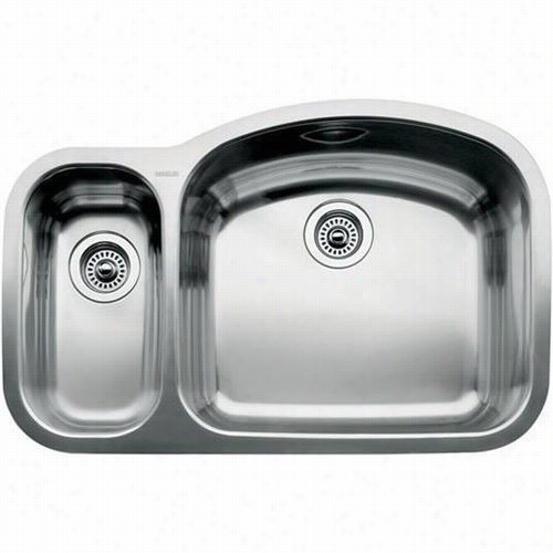 Blanco 440245 Blancowave Reverse 1  And 1/2 Bow L One Piec E Undermount Kitchen Sink