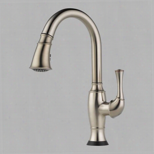 Brizo 64003lf-s Talo Single Hand Le Pul Down Kitc Hen Faucet With Smarttouch Teechnology In Stainless