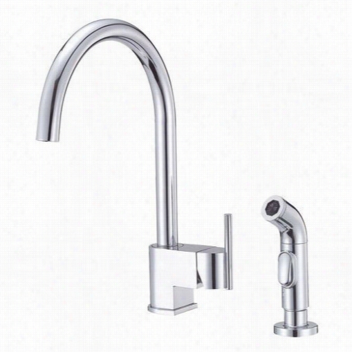 Danze D401542 Como 1 Handle Kitchen Side Faucet With Spray