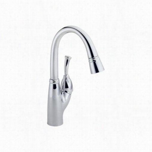 Delta 999-dst Allora 1 Handle Bar Prep Faucet In Chrome