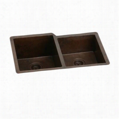 Elkay Ec U3120rach Avado 31-1/4"" Undermount Double Bowl Coopper Sink