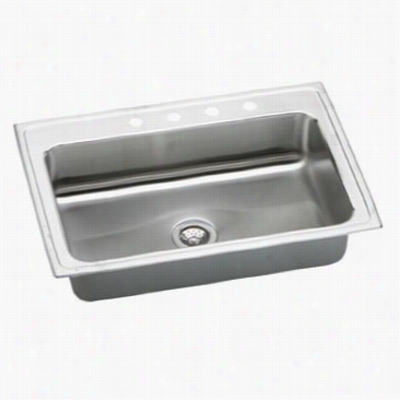 Elkay Lrsq3322 Lustertone Single Bowl Sink With Quick Clip Mounting Ysstem