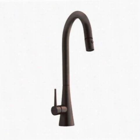 Franke Ff2560 2500 Esries Contemporay Simpleton Neck Pull Down Faucet In Old World Bronze