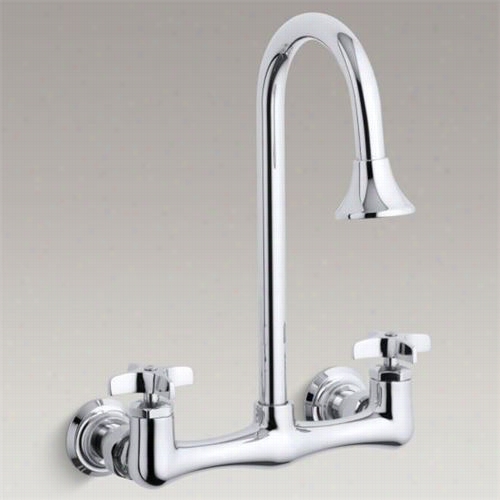 Kohler K-6319-3 Triton Utility Sink Faucet With Cross Handles