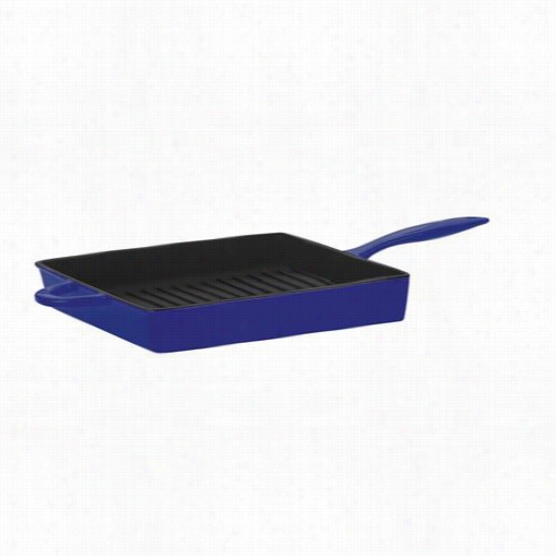 Mario  Batali 826823 11"" Cobalt Squre Gril Pan