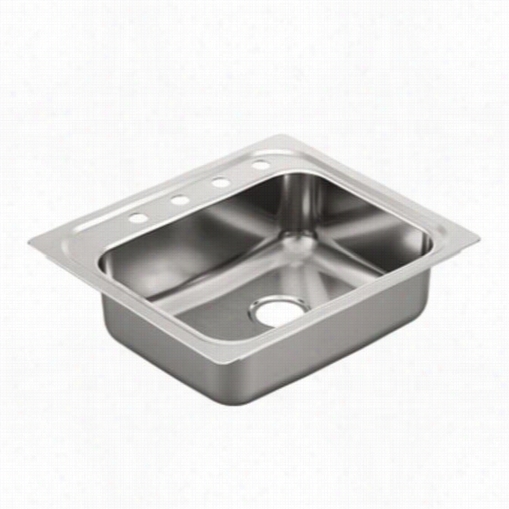 Moen G201964 200 Series 30""l X 25"&quo;tw X 7"q&uot;d Drop In Single Basin Kitchen Snk